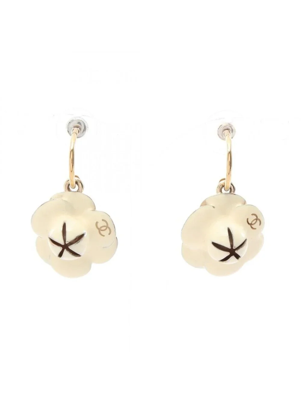 Chanel Single Earring Camellia Swing